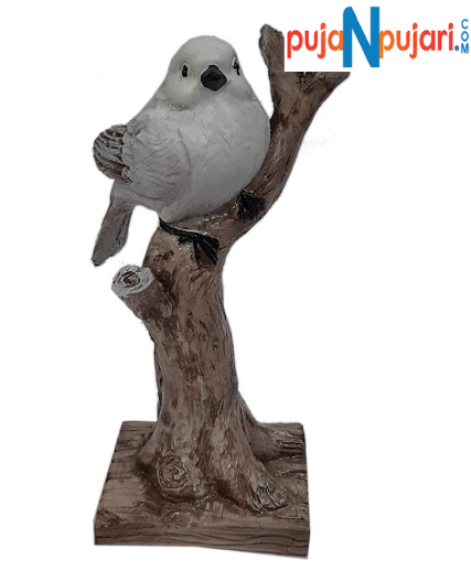 Bird Sitting On a Tree Branch Showpiece - Puja N Pujari