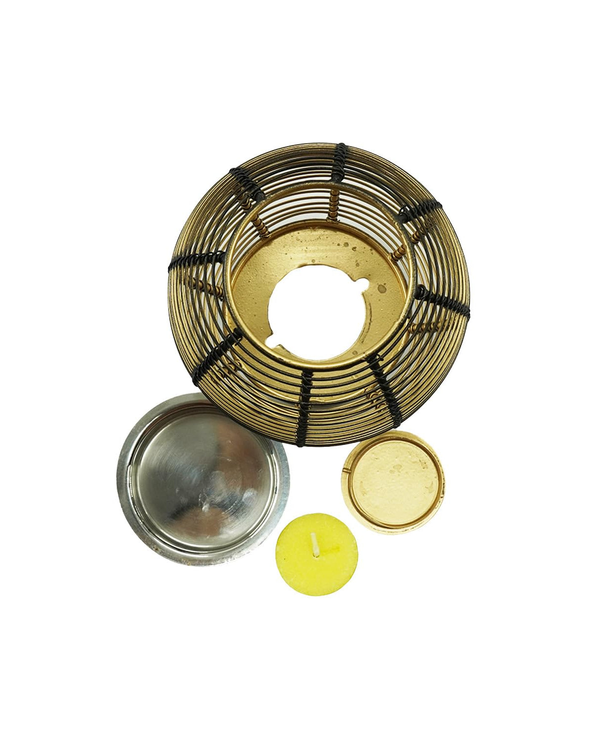 Aroma Oil Burner/Diffuser/Incense Burner/Candle Holder – 5×4 inches Black Gold