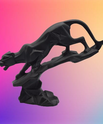 Black Panther Leopard Jaguar Showpiece