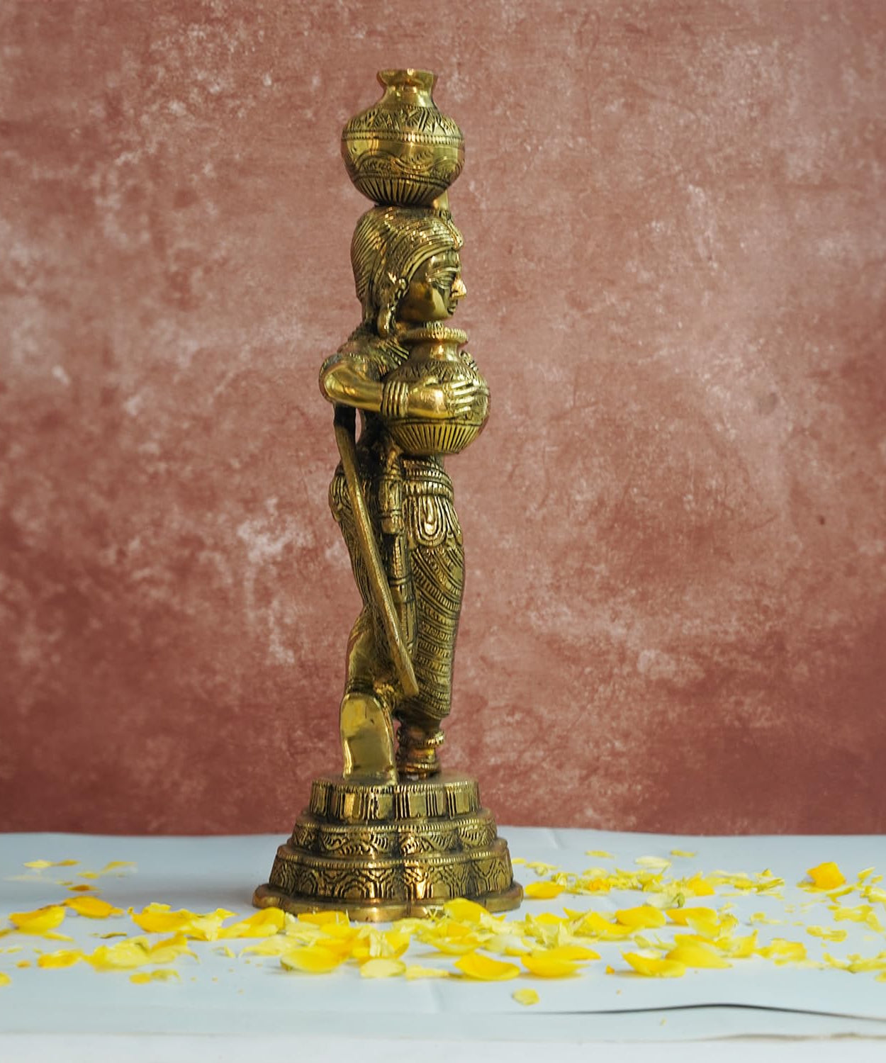 Brass-Apsara-Idol-Statue-of-Lady-Carrying
