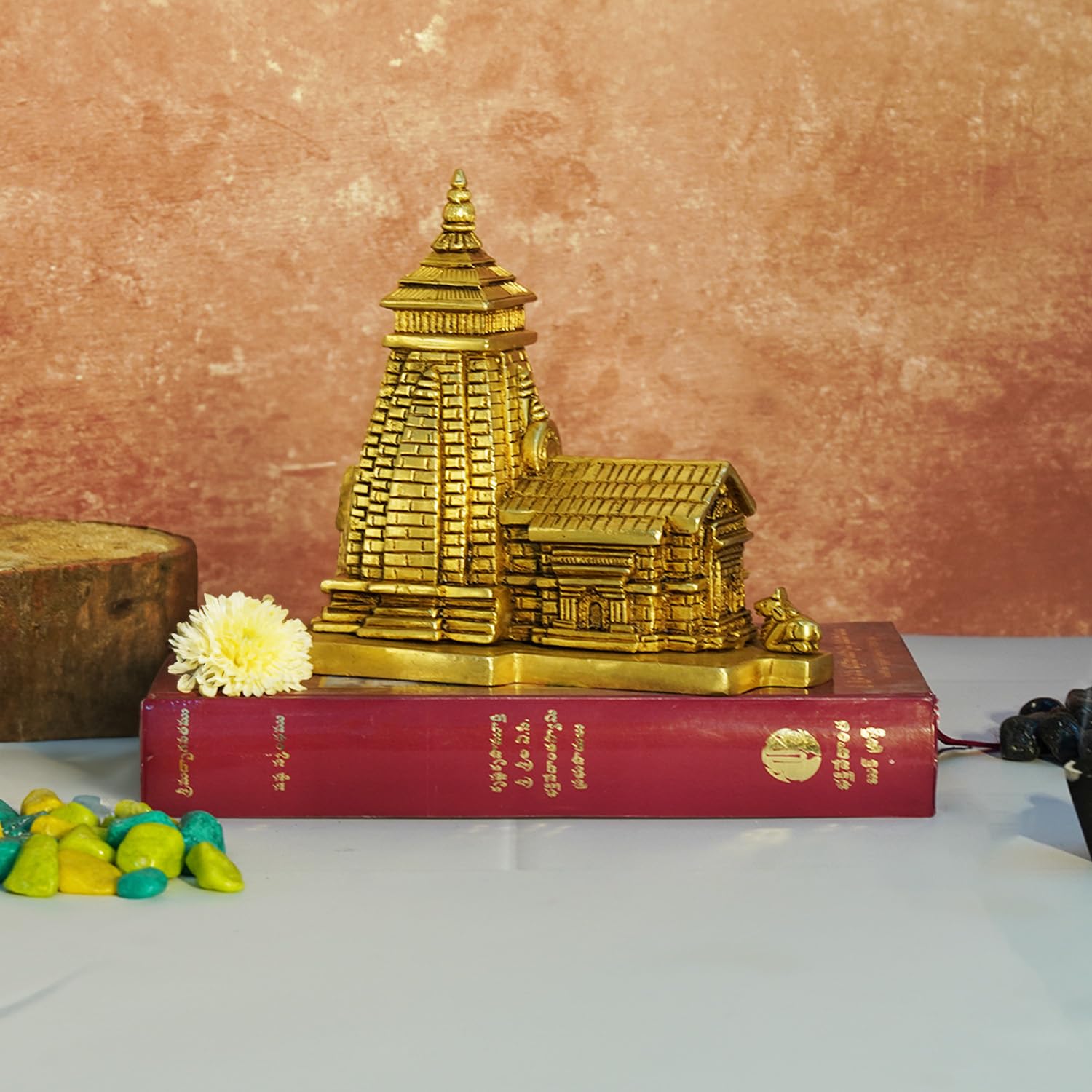 Brass Kedarnath Mandir - Char Dham Pilgrimage -Temple Model Showpiece