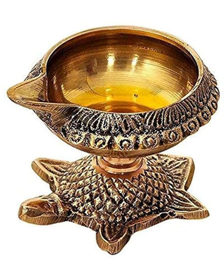 Brass Kubera Akhand Diya Oil Lamp