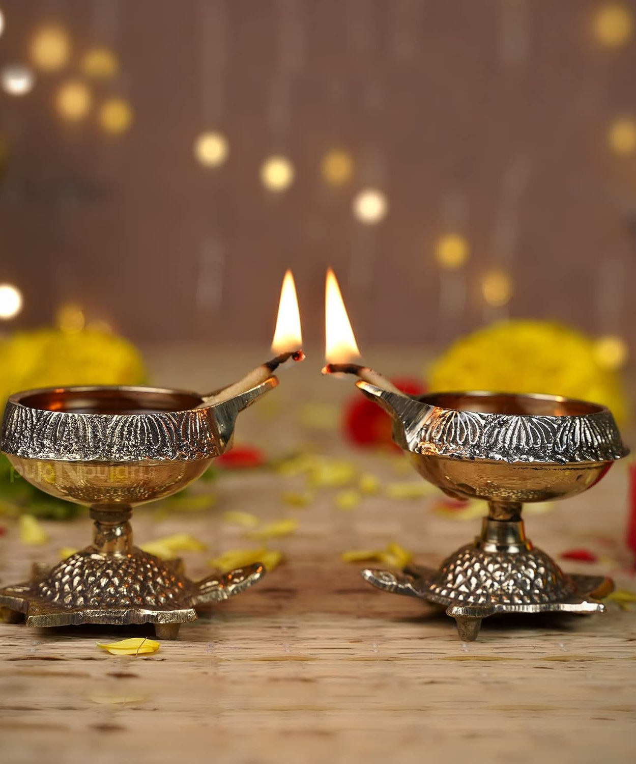 Brass Pital Diya Lamp Kuber Deepak