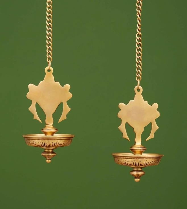 Brass Shankh Chakra Diya