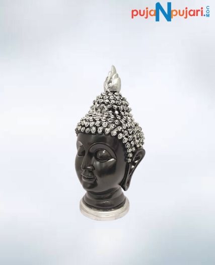Buddha Face Idol Silver Head