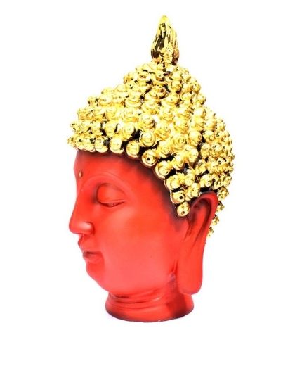 Buddha Head Face Polyresin Idol