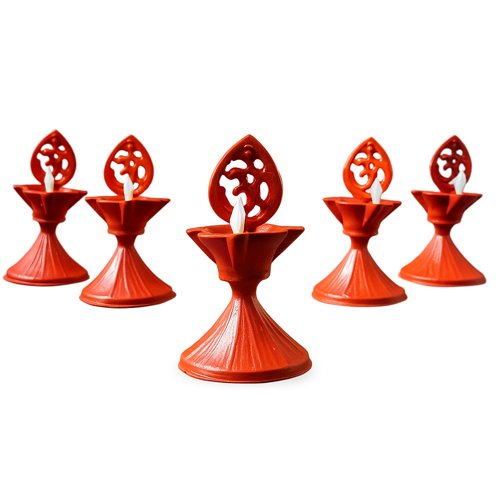 Water Sensor LED Diya (Pack of 6) | 8x8x14 cm