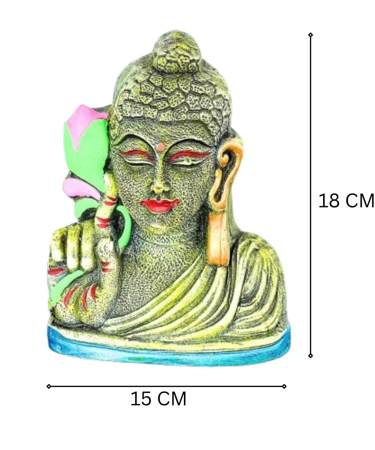 Clay Buddha Head Golu Doll 2