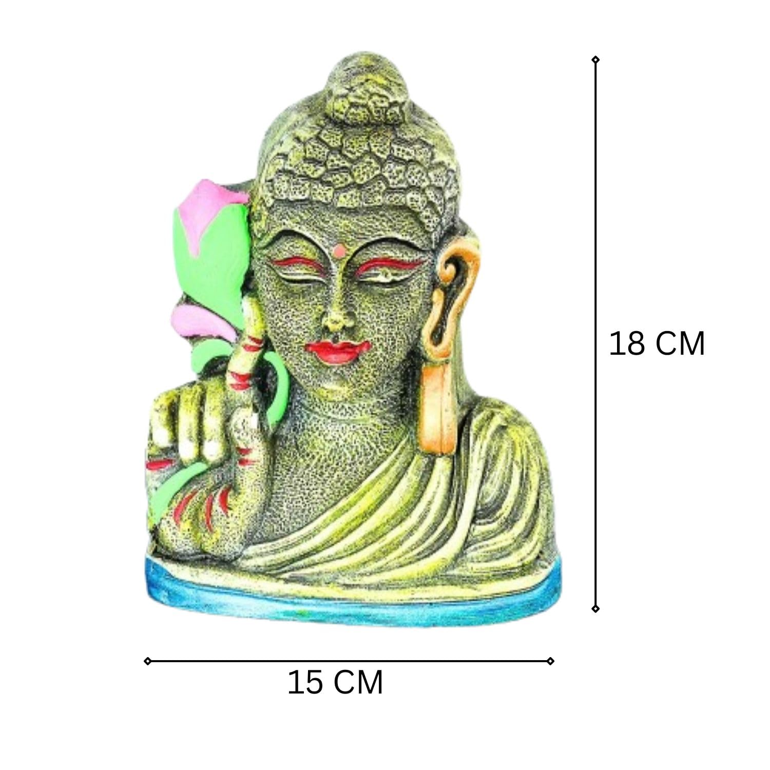 Clay Buddha Head Golu Doll 2