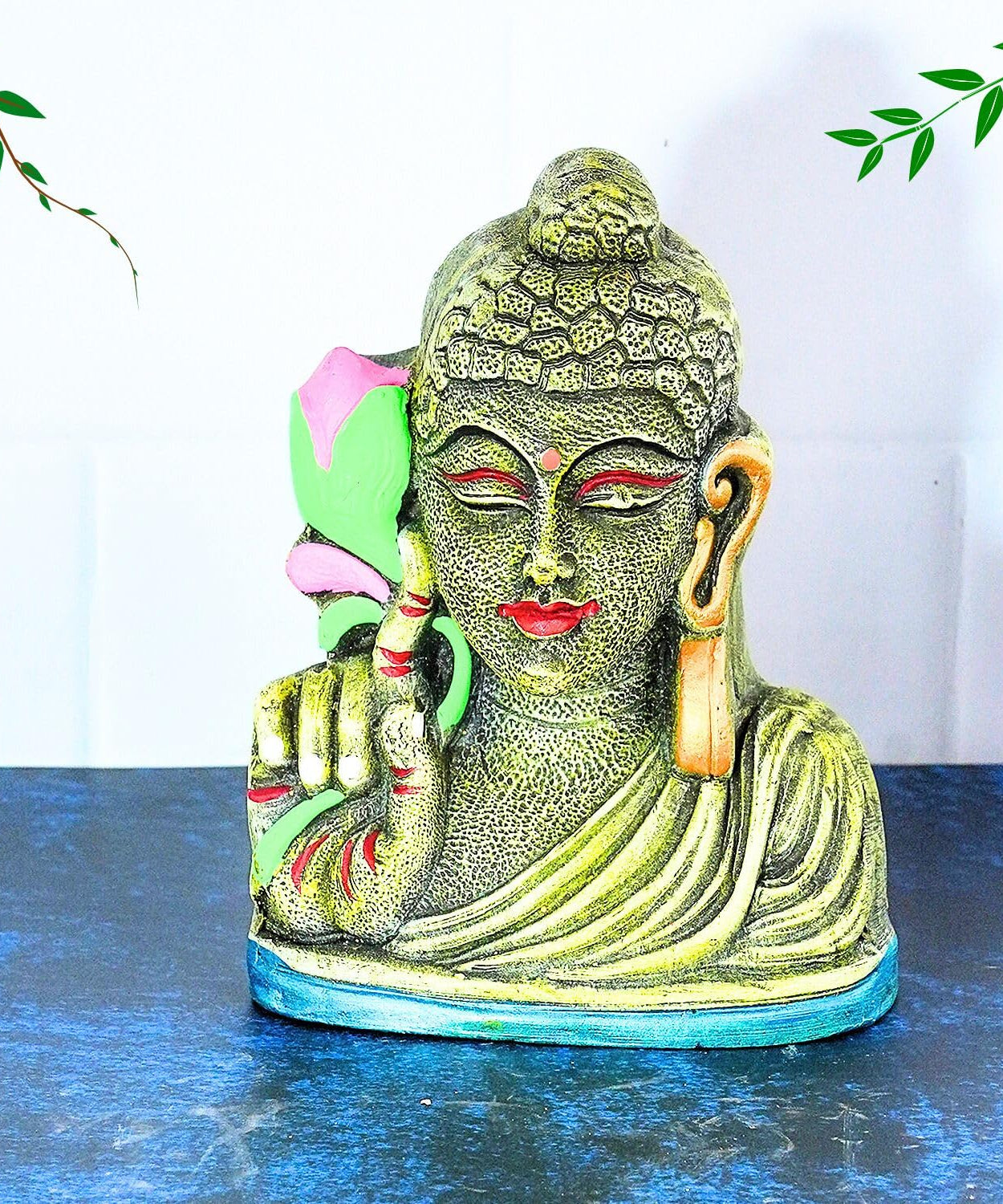 Clay Buddha Head Golu Doll