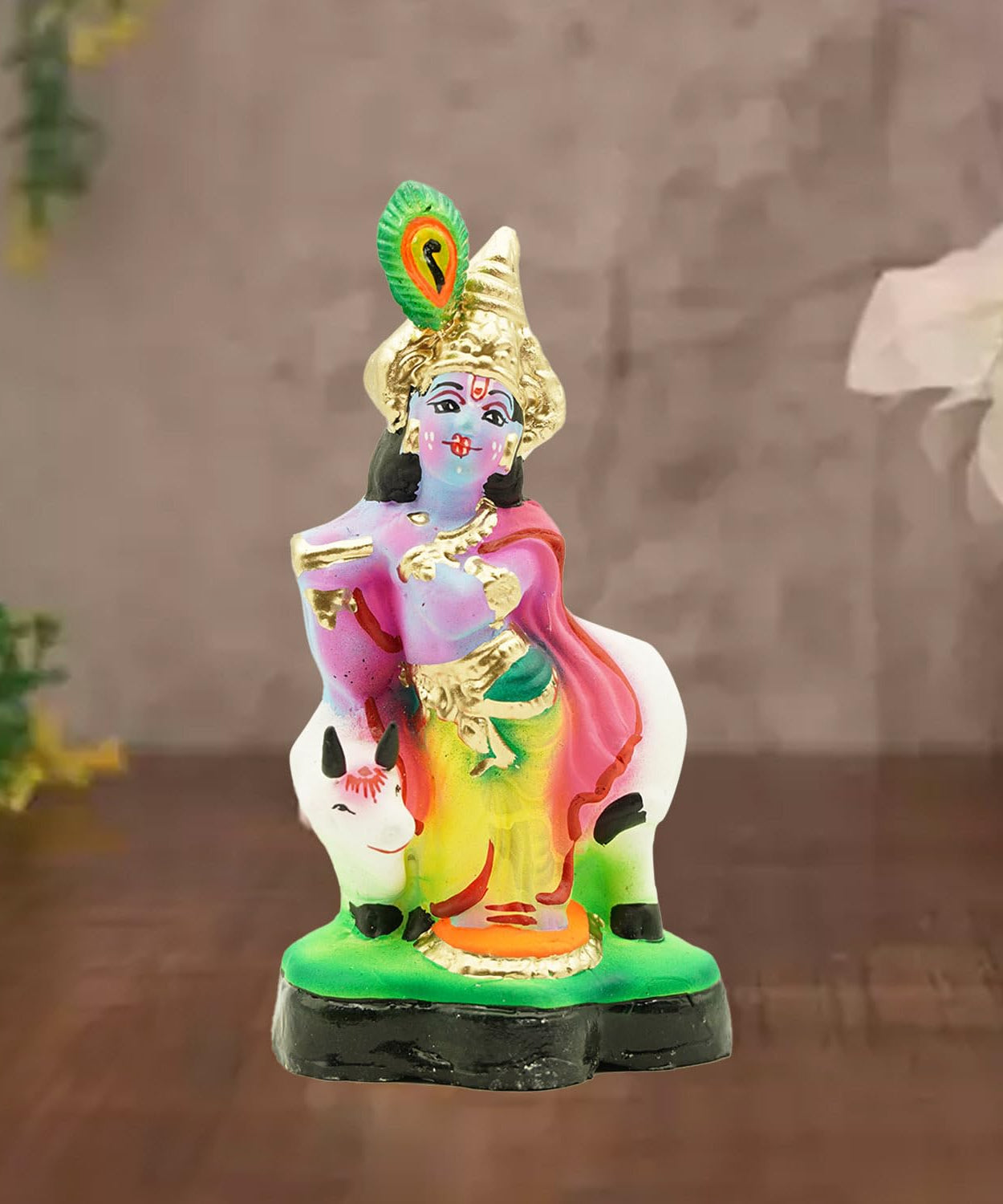 Cow with Krishna golu Doll,Pasu Kanna for Navaratri 2