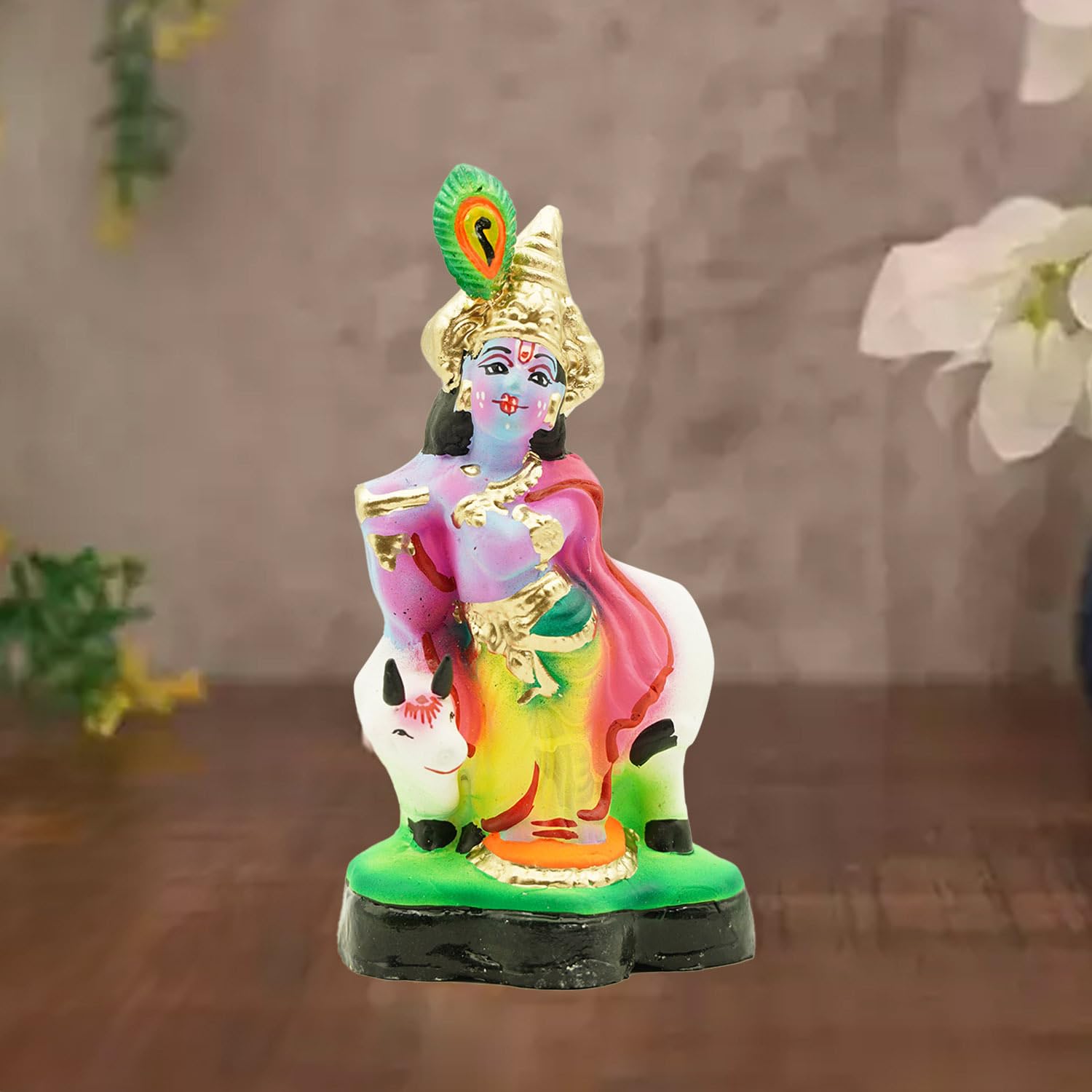 Cow with Krishna golu Doll,Pasu Kanna for Navaratri 2