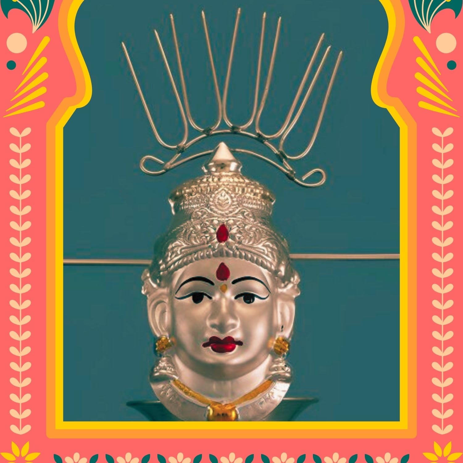 Crown Stick for God Varalakshmi Pooja | Vaibhav Lakshmi Pooja Kalasam | Flower Stand Stick