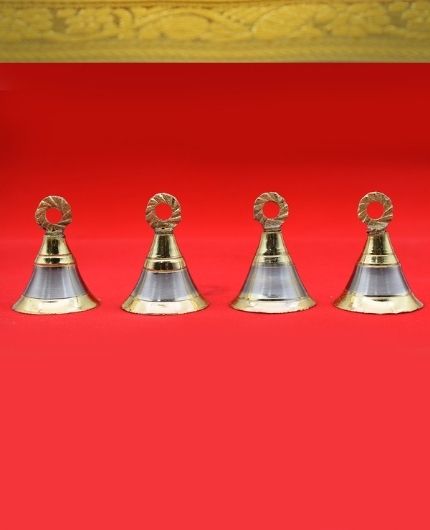 Decorative Hanging Bells for Pooja Room Door(PACK 4)