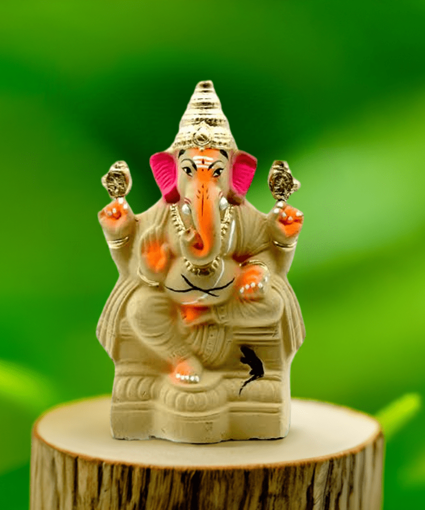Eco Friendly Bojja Ganesha Idol-10 inch