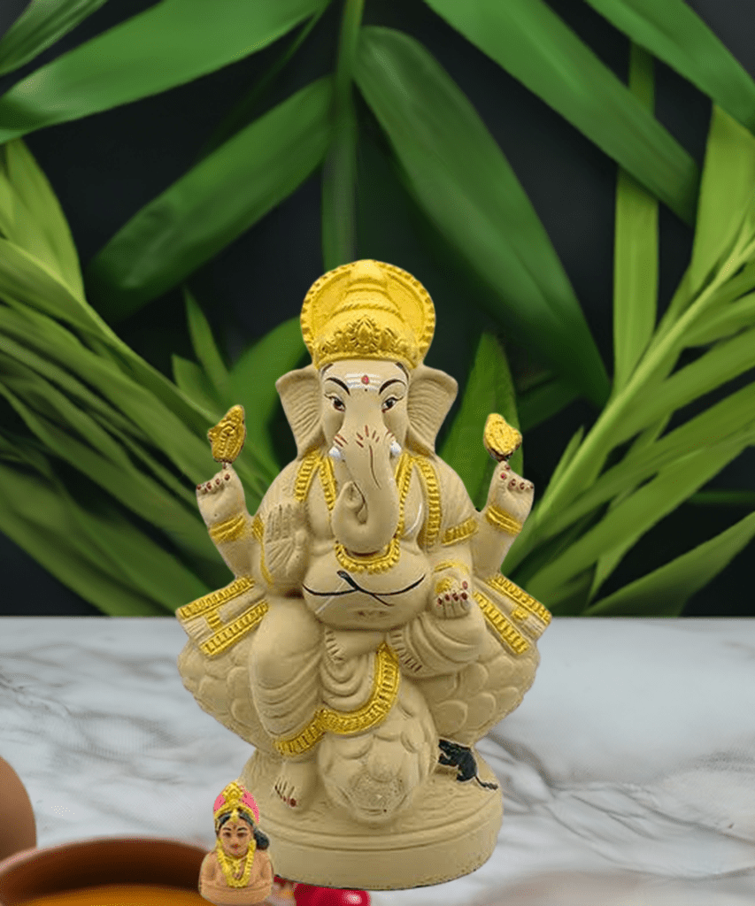 Eco Friendly Ganesh Murti with Gauri Maa- 1 Feet