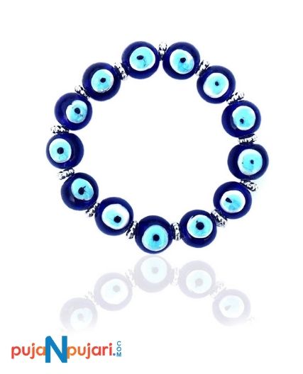 Evil Eye Nazar Suraksha Blue Crystal Bracelet