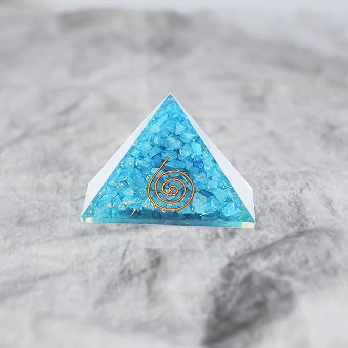 Fengshui Vastu Crystal Pyramid Blue Natural