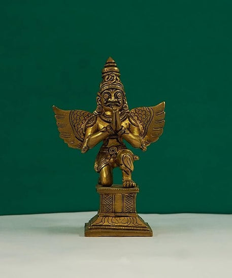 Brass Garuda sitting  Garudan / Garudar Vahana of Vishnu
