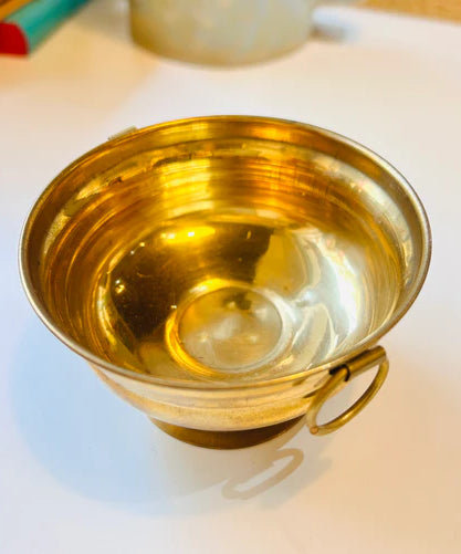 Brass Embossed Design Urli Decorative Bowl