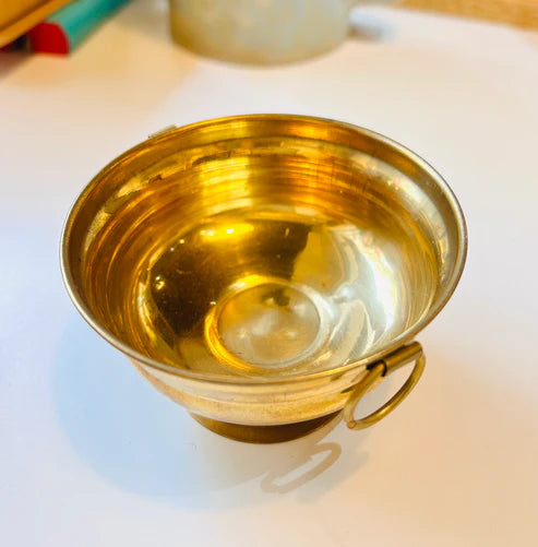Brass Embossed Design Urli Decorative Bowl