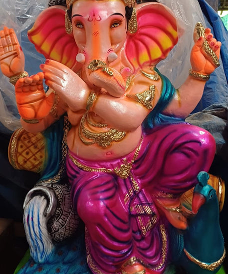Eco Friendly Ganpati Idol Made Up of mud & Ganesha idol big Size 5 Feet