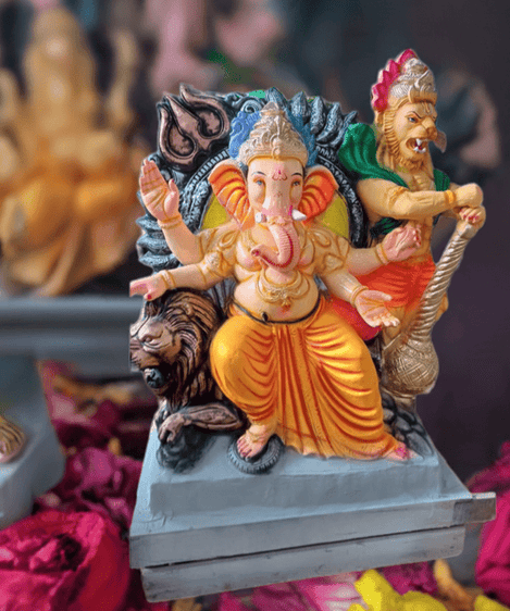 Eco ganesha paper & mud 1