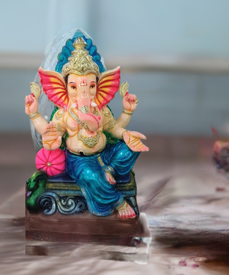 Eco Friendly Ganpati Idol Made Up of mud & Ganesha idol big Size 4.5 Feet