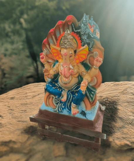 Eco Friendly Ganpati Idol Made Up of mud & Ganesha idol big Size 4.5 Feet
