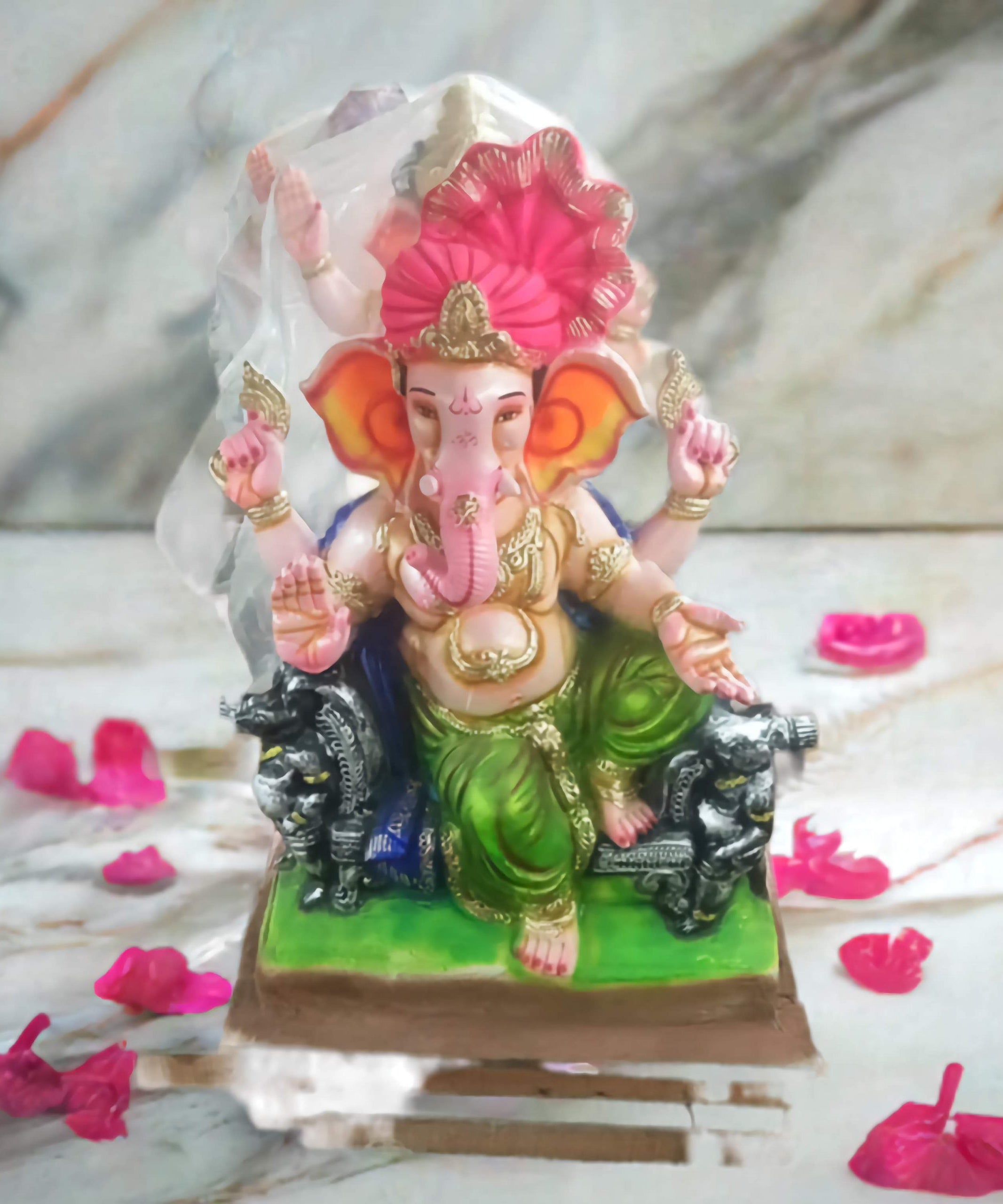 Eco Friendly Ganpati Idol Made Up of mud