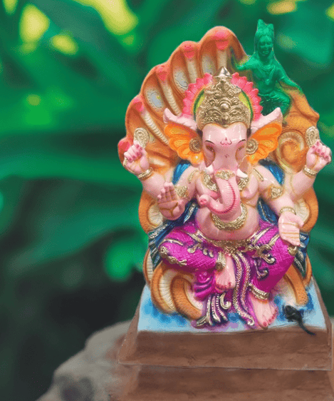 Eco Friendly Ganpati Idol Made Up of Paper