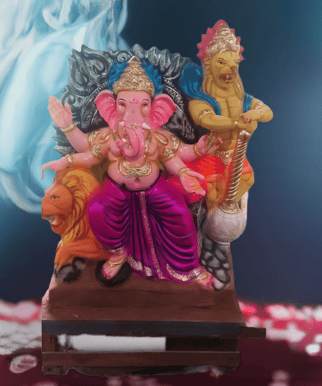 Eco Friendly Ganpati Idol Made Up of Paper & Ganesha idol big Size 5.5 Feet