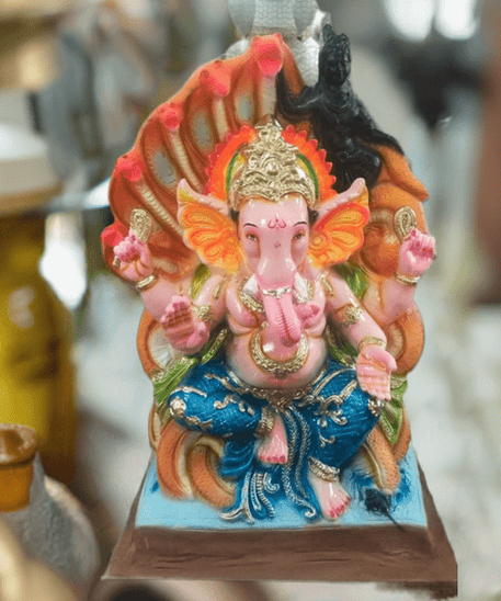 Eco Friendly Ganpati Idol Made Up of Paper & Ganesha idol big Size 5.5 Feet