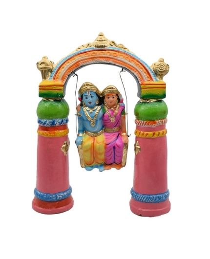 Jhula Radha Krishna Golu Dolls for Navaratri