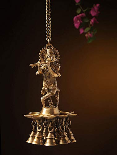 Krishna Hanging Diya with Bells