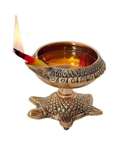 Kuber Diya Lamp Engraved Design