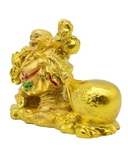 Laughing Buddha with Money Bag and Ingot