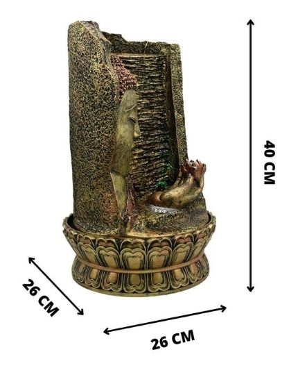 Lord Buddha Indoor Water Fountain with Led Lights Big Size