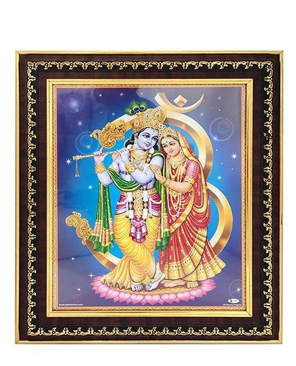 Lord Krishna with Radha Photo Frame