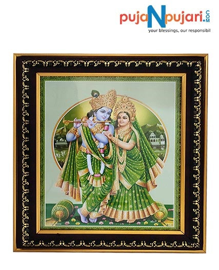Lord Radha Krishna Photo Frame Wall Decor