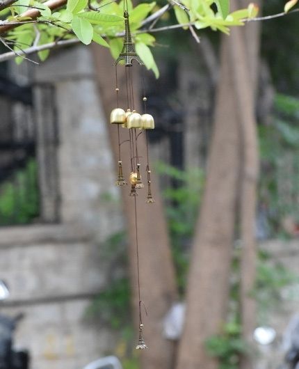 Metallic Eiffel Towers Wind Chime