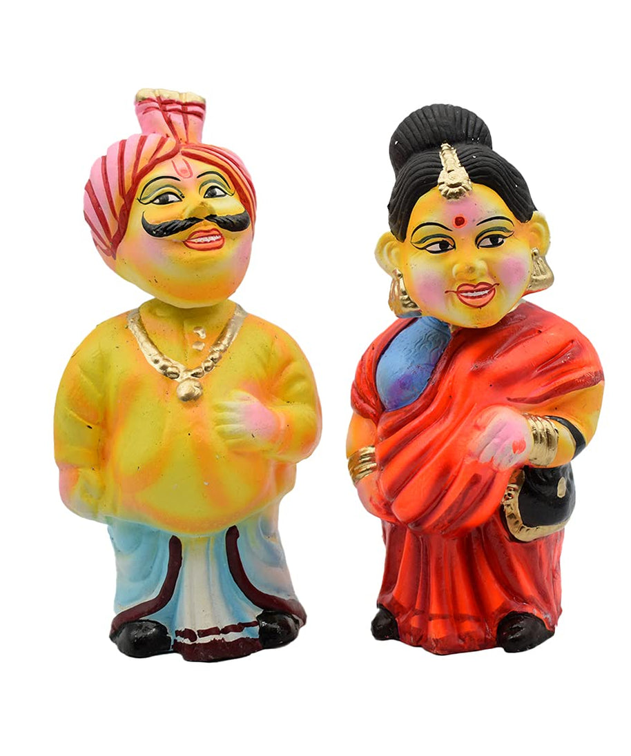 Modern Thatha Patti Clay Golu Dolls Set for Dasara