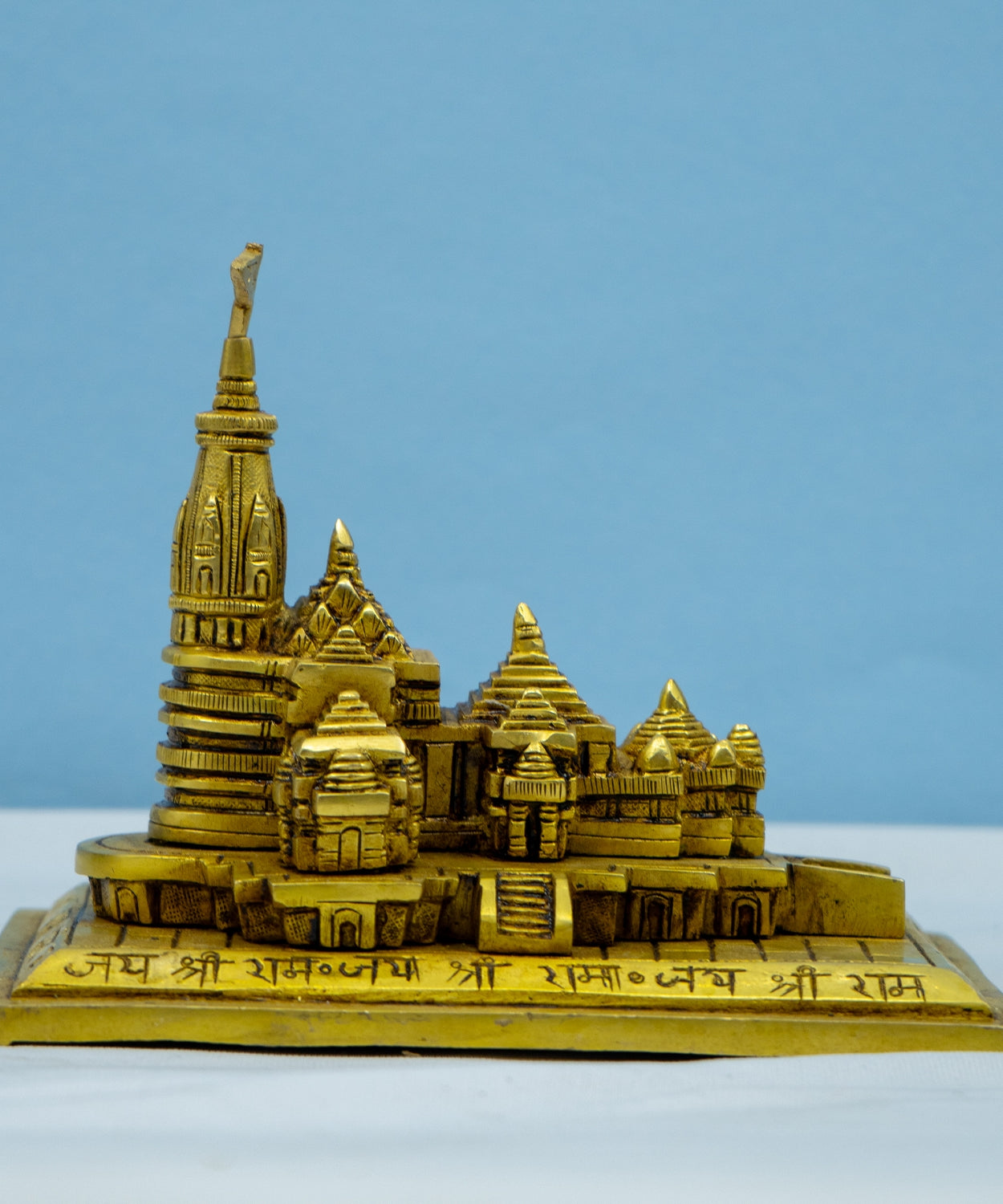 Brass Ram Mandir Ayodhya Model Temple Showpiece