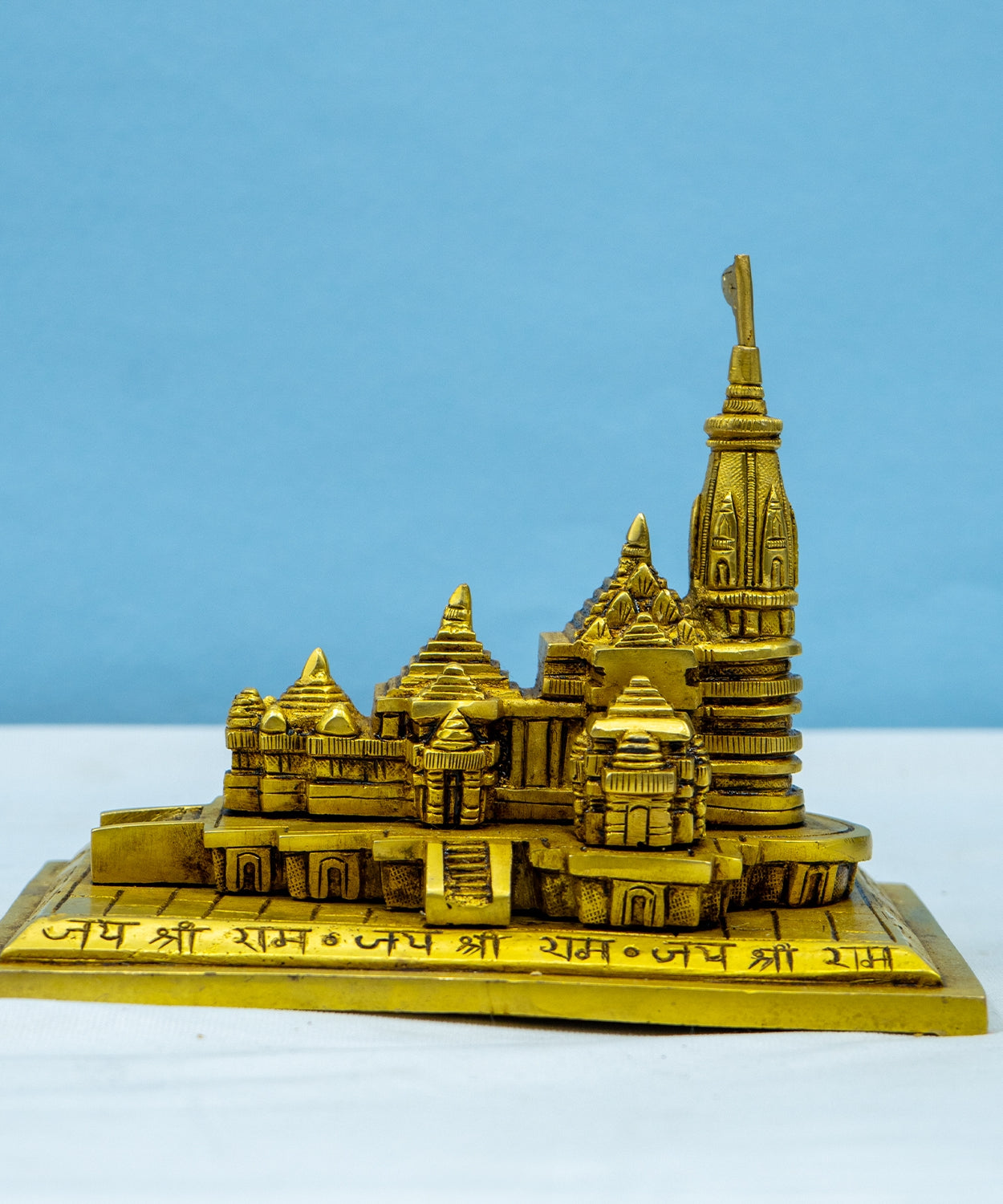 Brass Ram Mandir Ayodhya Model Temple Showpiece