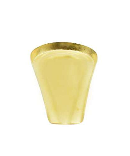 Round Design Plain Brass Abhishekam Plate Patra for God Idols (20 Cms)