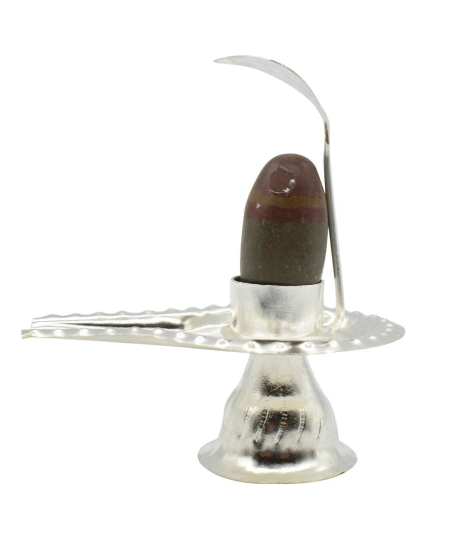 Rudraksha Narmadeshwar Shivling Jalhari ? Silver 9 inch