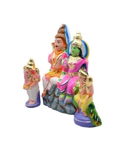 Shiva Family Parivar Kolu Bommai Set for Navaratri