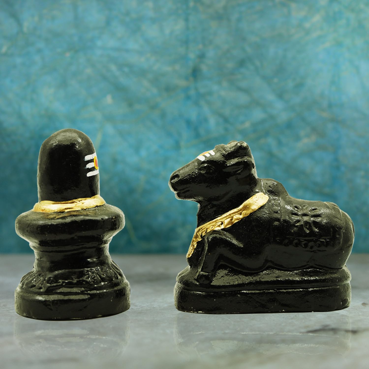 Shiva Lingam and Nandi Medium Navaratri Golu Dolls Set 2