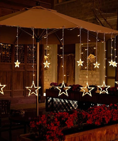12 Stars 138 LED Curtain String Lights