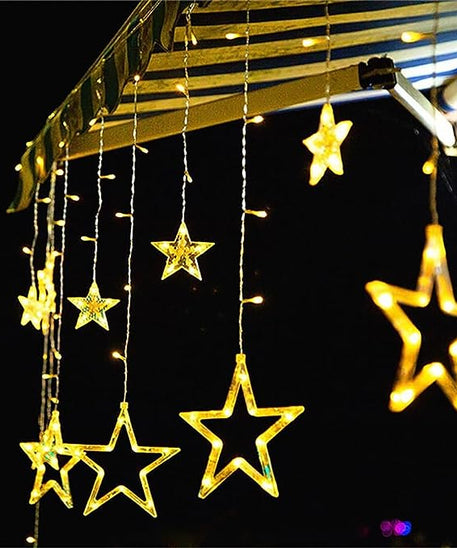 12 Stars 138 LED Curtain String Lights